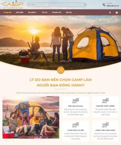 Thiết Kế Web bán đồ phượt, lều du lịch Tại Web Biên Hòa