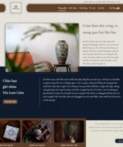 Thiết Kế Web Bán Hàng Gốm Sứ